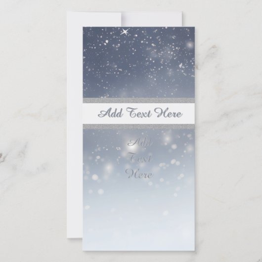 Cartes Pour Fêtes Annuelles Flèches blanches de Noël (Devant)