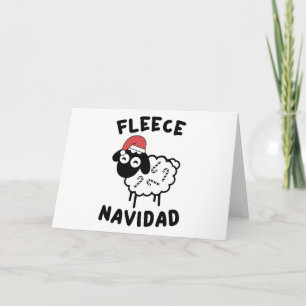 Cartes Pour Fêtes Annuelles Fleece Navidad