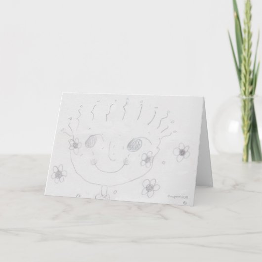 Cartes Pour Fêtes Annuelles Fleur ! (Devant)
