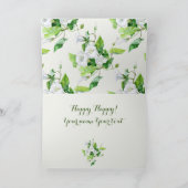 Cartes Pour Fêtes Annuelles Fleur blanche (Intérieur)