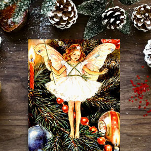Cartes Pour Fêtes Annuelles Fleur d'arbre de Noël