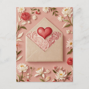 Cartes Pour Fêtes Annuelles Fleur de la Saint-Valentin