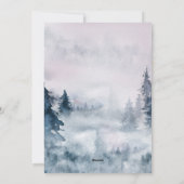 Cartes Pour Fêtes Annuelles Fleur de lanterne de la Forêt d'hiver (Dos)