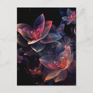 Cartes Pour Fêtes Annuelles Fleur de Lotus Cosmique Céleste