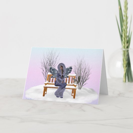 Cartes Pour Fêtes Annuelles Fleur de neige (Devant)