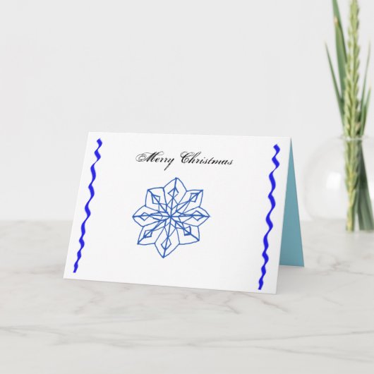 Cartes Pour Fêtes Annuelles Fleur de neige (Devant)