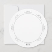 Cartes Pour Fêtes Annuelles Fleur de neige Bleu Blanc (Dos)