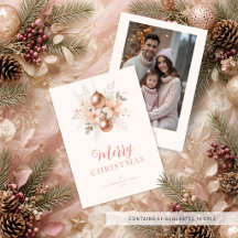 Fleur de Noël hivernale rose poudrée délicate TMF2