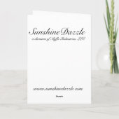 Cartes Pour Fêtes Annuelles Fleur de Noël joyeuse (Dos)