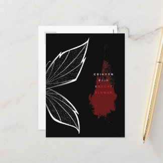 Cartes Pour Fêtes Annuelles Fleur de pluie Crimson (eng)