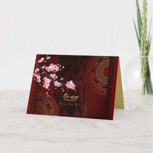 Cartes Pour Fêtes Annuelles Fleur de tambour Tet Hoa Anh Dao Nouvel An vietnam