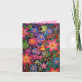 Cartes Pour Fêtes Annuelles Fleur Fun