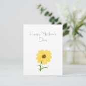 Cartes Pour Fêtes Annuelles Fleur jaune (Debout devant)