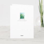 Cartes Pour Fêtes Annuelles Fleur Joyeuses Pâques d'aquarelle de lis blanc (Dos)