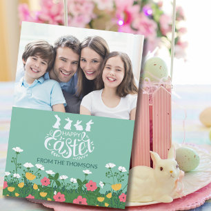 Cartes Pour Fêtes Annuelles Fleur sauvage de printemps moderne Bonne photo de 