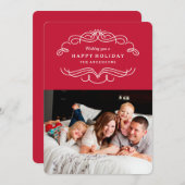 Cartes Pour Fêtes Annuelles Fleurissement des Fêtes (Devant / Derrière)