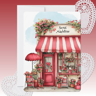 Cartes Pour Fêtes Annuelles Fleuriste personnalisée pour la Saint-Valentin à p