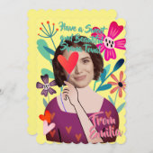 Cartes Pour Fêtes Annuelles Fleuriste Shana Tove Belle Originale et Arti (Devant / Derrière)