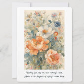 Cartes Pour Fêtes Annuelles Fleurs (Devant)