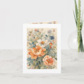 Cartes Pour Fêtes Annuelles Fleurs (Devant)