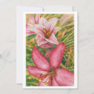 Cartes Pour Fêtes Annuelles Fleurs à l'aquarelle