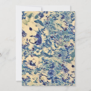 Cartes Pour Fêtes Annuelles Fleurs Abstraites rétros Papillon Jardin d'artisan