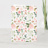 Cartes Pour Fêtes Annuelles Fleurs aquarelles - Graduations (Dos)