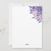 Cartes Pour Fêtes Annuelles Fleurs aquarelles. Tu me manques (Dos)