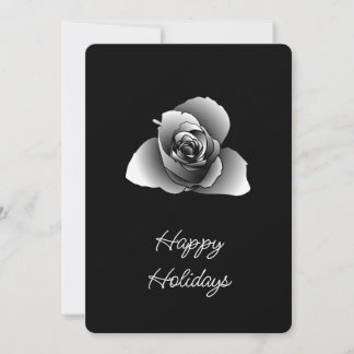 Cartes Pour Fêtes Annuelles Fleurs aux nuances blanches raffinées définies par