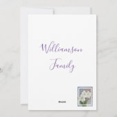 Cartes Pour Fêtes Annuelles Fleurs blanches Amaryllis Salutation de Pâques (Dos)