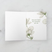 Cartes Pour Fêtes Annuelles Fleurs blanches de la fête des belles-mères (Intérieur)