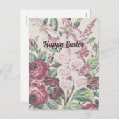 Cartes Pour Fêtes Annuelles Fleurs croisées (Devant / Derrière)