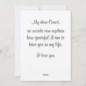 Cartes Pour Fêtes Annuelles Fleurs d'appréciation (Dos)