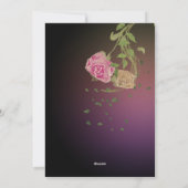 Cartes Pour Fêtes Annuelles Fleurs d'aquarelle Whimsical mère fille (Dos)