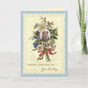 Cartes Pour Fêtes Annuelles Fleurs de la Vierge Marie religieuse Catholique An