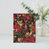 Cartes Pour Fêtes Annuelles Fleurs de Noël et fées (Debout devant)