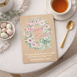 Cartes Pour Fêtes Annuelles Fleurs de Pâques rustiques personnalisées - Écritu