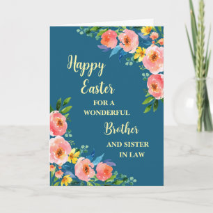 Cartes Pour Fêtes Annuelles Fleurs de printemps Bonne soeur de Pâques en droit