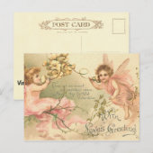 Cartes Pour Fêtes Annuelles Fleurs de Saint Valentin fidèles (Devant / Derrière)