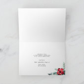 Cartes Pour Fêtes Annuelles Fleurs de vacances Plier photo (Intérieur)