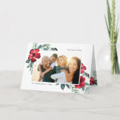 Cartes Pour Fêtes Annuelles Fleurs de vacances Plier photo (Devant)