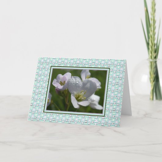 Cartes Pour Fêtes Annuelles Fleurs délicieuses (Devant)