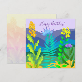 Cartes Pour Fêtes Annuelles Fleurs du désert