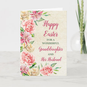 Cartes Pour Fêtes Annuelles Fleurs du printemps Joyeux marié de Pâques