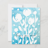 Cartes Pour Fêtes Annuelles Fleurs fantaisistes à l'aquarelle je t'aime maman (Devant)