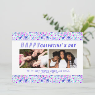 Cartes Pour Fêtes Annuelles Fleurs Galentine`s Day Amis 2 Photo