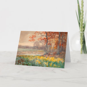 Cartes Pour Fêtes Annuelles Fleurs Jaunes en journée Grey Julian Onderdonk