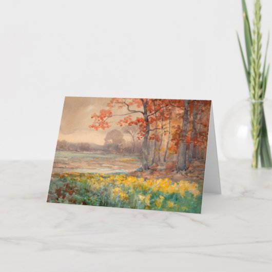 Cartes Pour Fêtes Annuelles Fleurs Jaunes en journée Grey | Julian Onderdonk (Devant)
