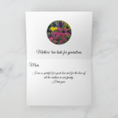 Cartes Pour Fêtes Annuelles Fleurs mixtes Fête des mères (Intérieur)