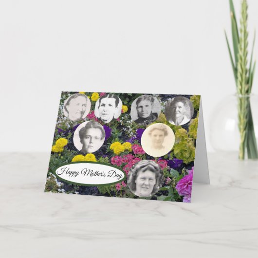 Cartes Pour Fêtes Annuelles Fleurs mixtes Fête des mères (Devant)